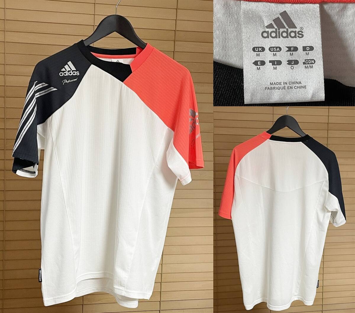 【激安1点のみ 国内正規品】adidas professional アディダス プロフェッショナル Climacool クライマクール メッシュ 半袖 Tシャツ サイズO拍卖