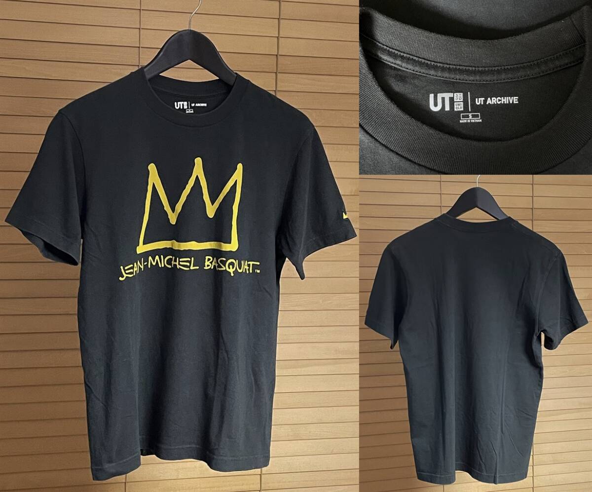 【激安1点のみ 国内正規品】UNIQLO ユニクロ UT アーカイブ Jean-Michel Basquiat ジャン=ミシェル・バスキア 半袖 Tシャツ S グレー系拍卖