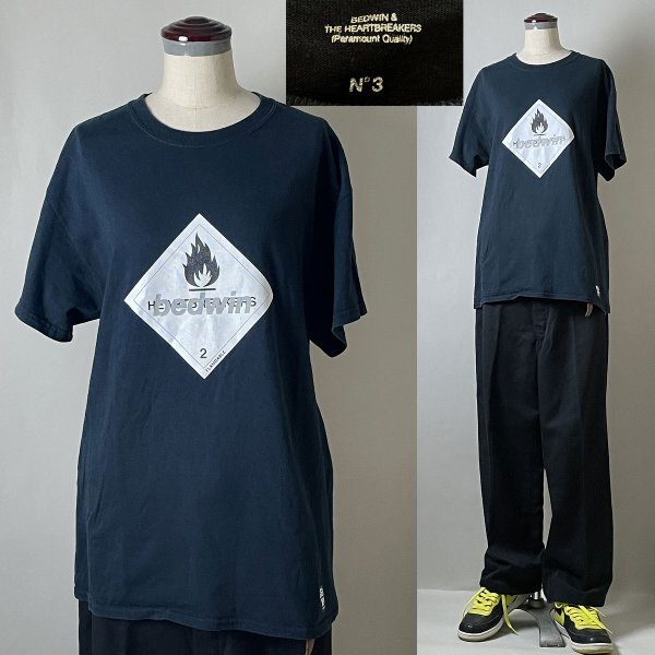 ★【国内正規品 ハイチ製】BEDWIN&THE HEARTBREAKERS ベドウィンアンドザハートブレイカーズ コットン マッシブアタック調 半袖 Tシャツ 3拍卖