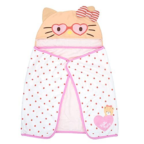 MORIPiLO モリシタ 膝掛けブランケット 夏用 冷感+タオル地 ハローキティ ピンク 50x100cm 子供用 洗える やわらか素材 キャ拍卖