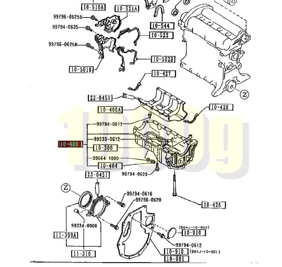 【マツダ純正新品】 未使用品 ★超希少品★ ユーノス ロードスター NA6CE エンジン オイルパン 1989/6-1993/8 B6ZE拍卖