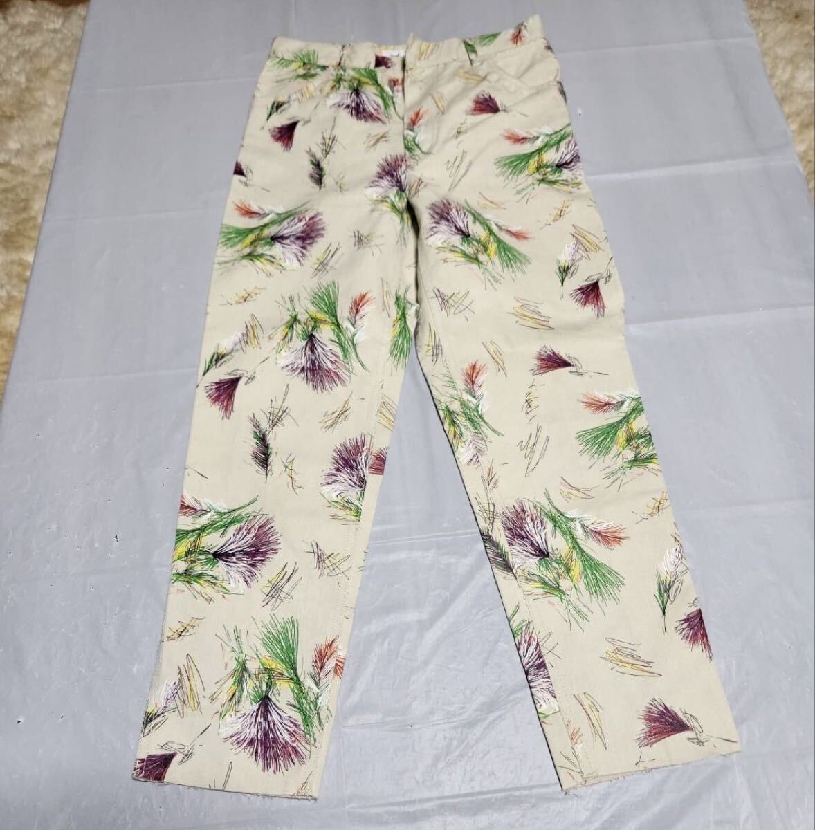 TOGA トーガ ストレートパンツ 総柄 レディース 34拍卖