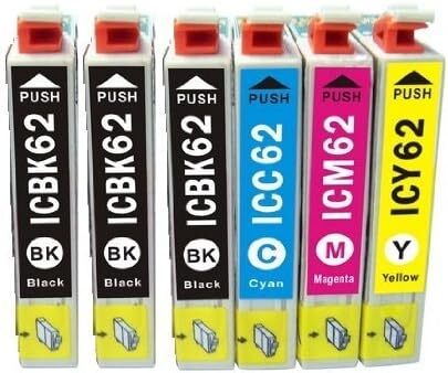 ★★互換インクカートリッジ エプソン【 ICチップ付 4本パック + ICBK62 2本 】Epson用 IC4CL62 汎用拍卖