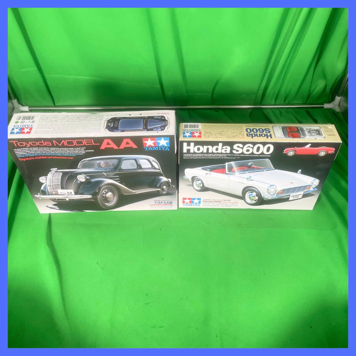 TAMIYA フルディスプレイモデル 2台セット 1/24 スポーツカーシリーズ TOYOTA トヨダ AA型 HONDA S600 新品未使用品 EL-250710005拍卖