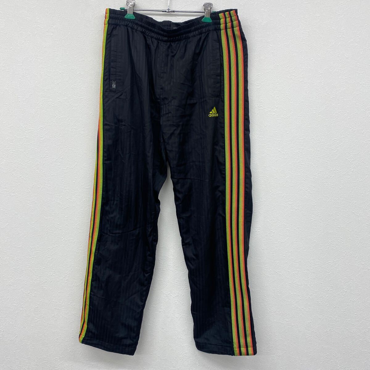 adidas アディダス  メンズ ナイロンパンツ  ブラック Lサイズ ス34拍卖