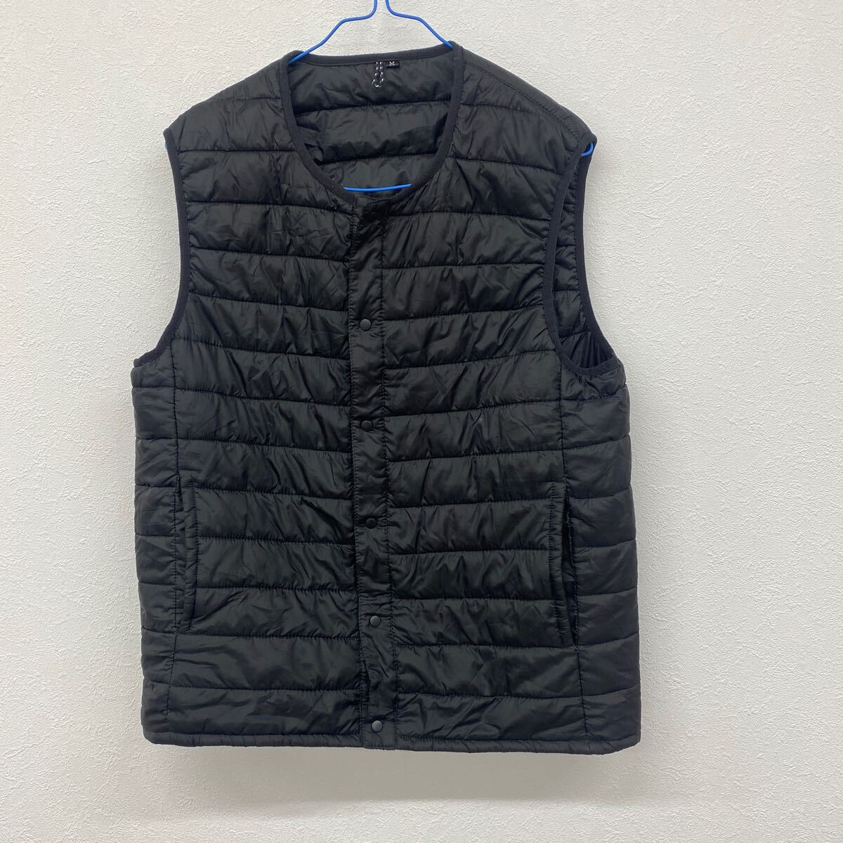 FIRST DOWN メンズ ファッションベスト  ブラック 中綿 Mサイズ セ1拍卖