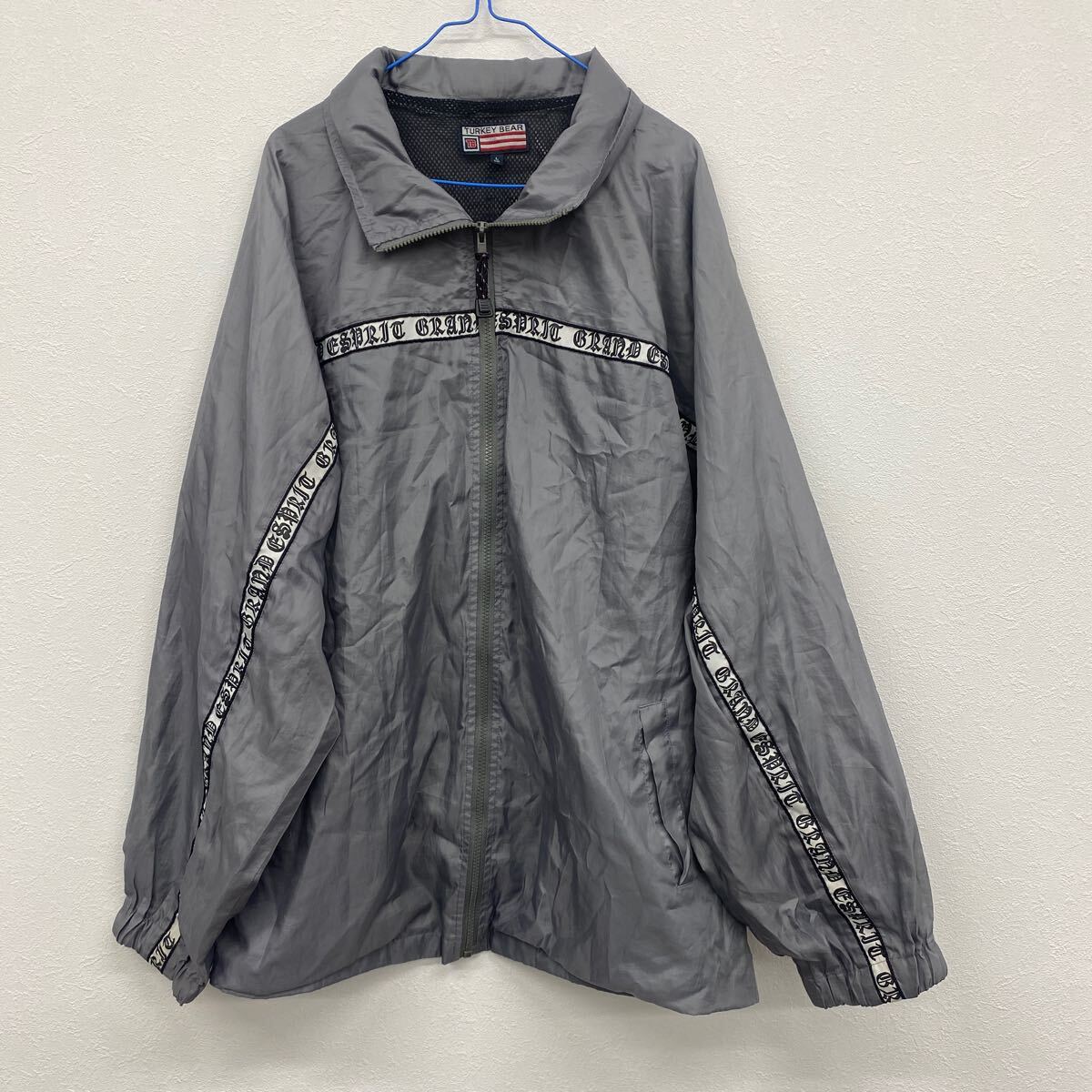 TURkEY BEAR メンズナイロンジャンパー  グレー Lサイズ サ12拍卖