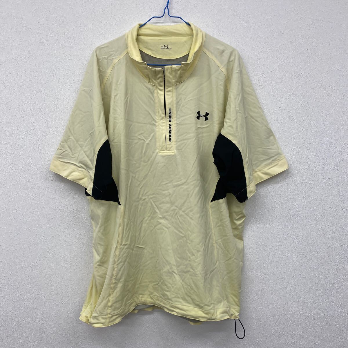 アンダーアーマー  メンズ 半袖 シャツ イエロー XXL サイズ  サ16拍卖