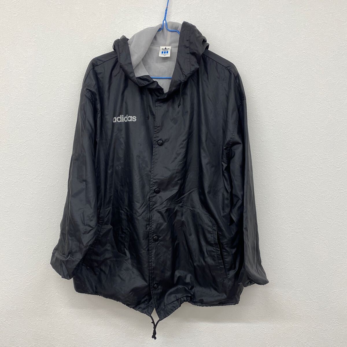 adidas アディダス  ナイロンジャンパー  ブラック Mサイズ160 ラ10拍卖