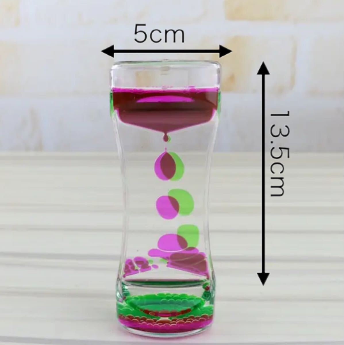 新品 オイルタイマー グリーン ピンク 置物 装飾 インテリア 飾り おもちゃ 緑 黄緑 時間 オシャレ 家具 玩具 オブジェ 砂時計 水時計 油拍卖