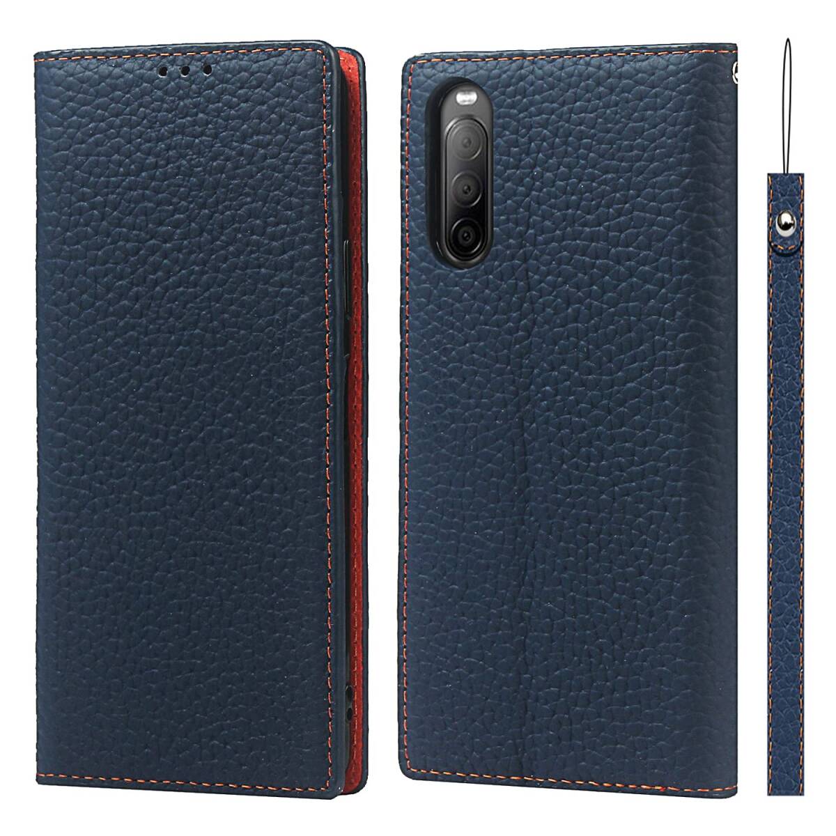Pelanty 牛革製品 本革レザー ケース 財布型カバー Sony Xperia Xperia 10 II II カード収納 ス拍卖