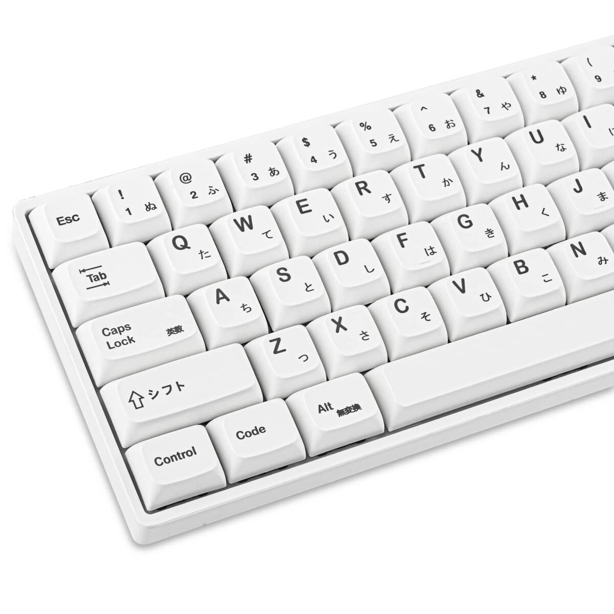 white) MXスイッチメカニカルキーボード(Minimalist Gateron USおよびレイアウト用の昇華型Cherry 拍卖