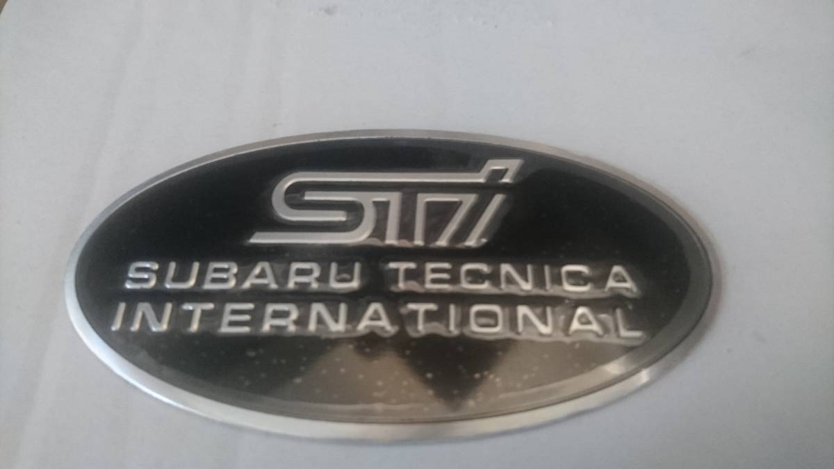 【ゆうパケット送料込】STI エンブレムプレート ブラック SUBARU スバル 9 拍卖