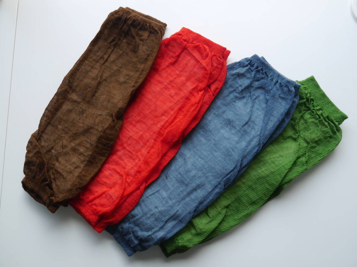 146 未着用品 訳あり品 薄手 裏シルク さらっとアームカバー レッグカバー 二重構造 日焼け対策 寒さ対策 日本製拍卖