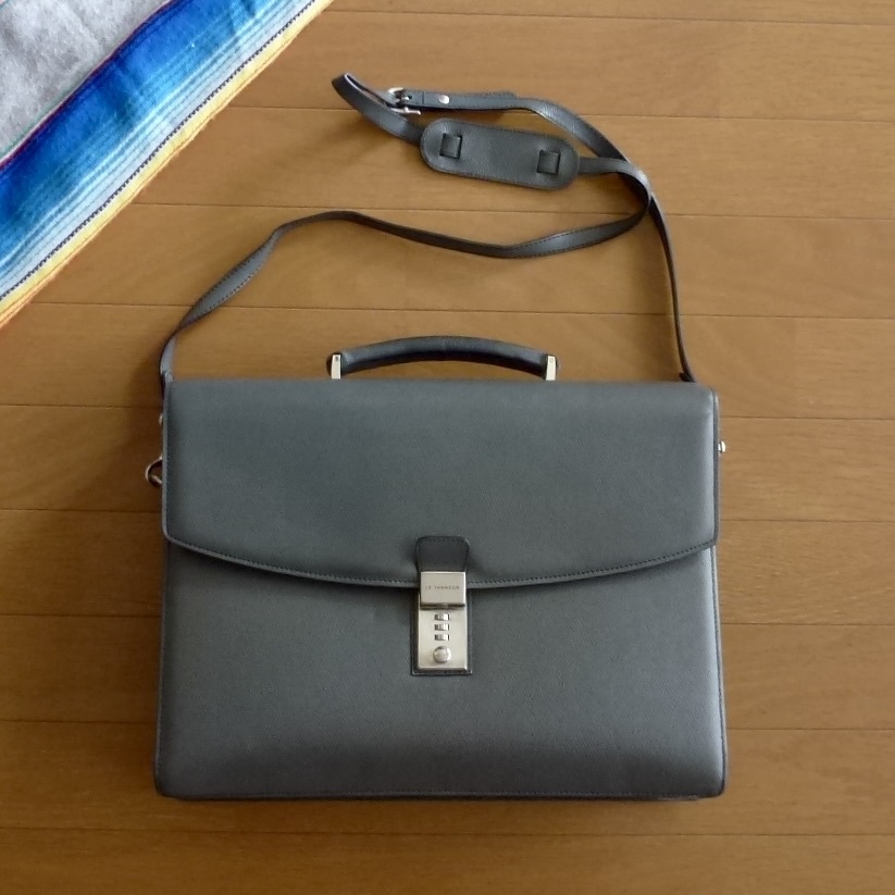 LE TANNEUR ルタヌア レザー ブリーフケース ショルダー付き 2WAYバッグ 即決あり!拍卖