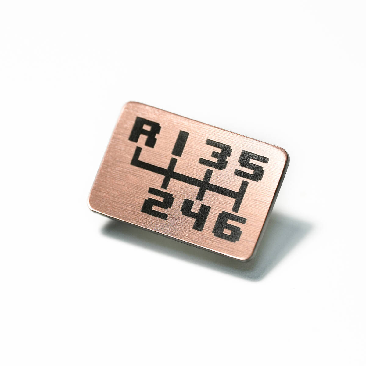 Nitroworks 6速MT(左上R)汎用シフトパターンプレート カッパー拍卖