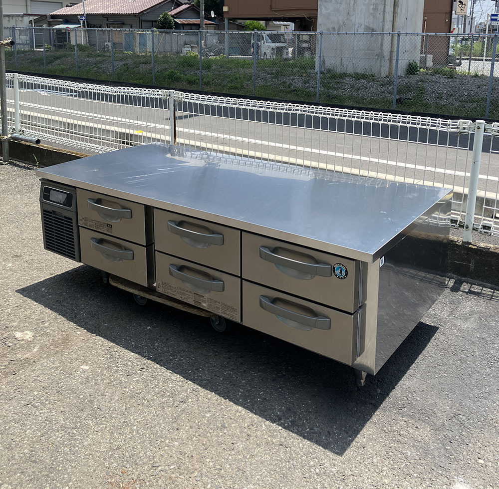 即決 2023年製 ホシザキ ドロワー冷蔵庫 RTL-165DDCG 100V 幅1650 奥行750 高さ510mm 低コールド 引き出しタイプ 2段 厨房 業務用 中古拍卖