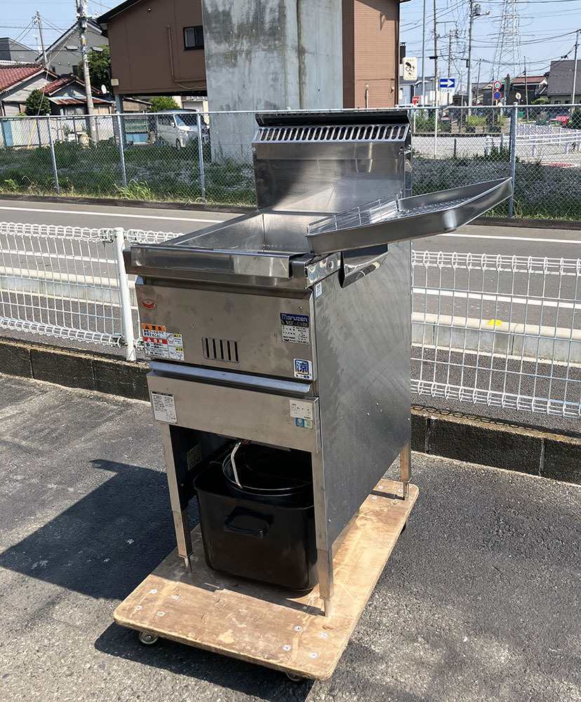 2021年製 マルゼン フライヤー MGF-C18K 都市ガス 幅430 奥行600 高さ800mm 涼厨フライヤー 1槽 厨房 業務用 中古拍卖