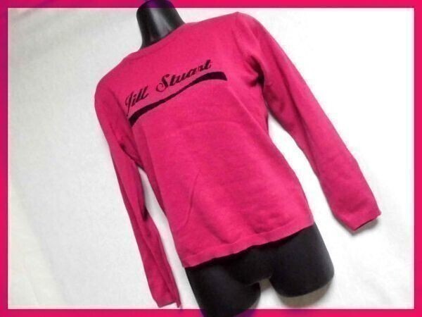 送料無料♪ジルスチュアート◆薄手♪秋春★綿セーター★S★ピンク◇NO.R美3P3拍卖