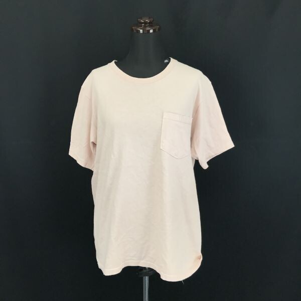 アメリカ/USA製★relume/レリューム★ジャーナルスタンダード/半袖Tシャツ【メンズS/薄ピンク/ライトピンク】カットソー◆BG451拍卖