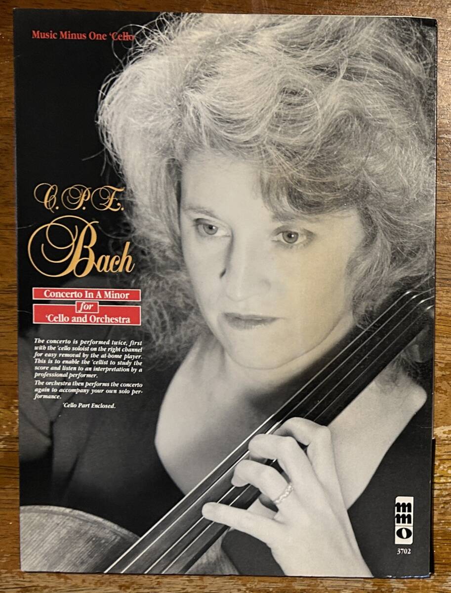 C.P.E. BACH Cello Concerto in A minor MMO(MUSIC MINUS ONE) のオーケストラ伴奏CDと楽譜拍卖