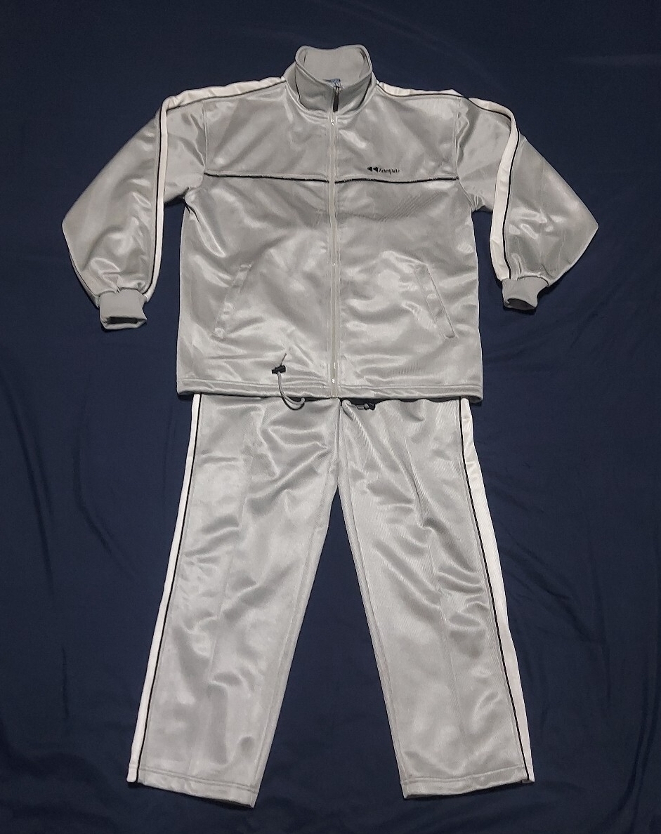 使用少なめ Kaepa セットアップジャージ M シルバーグレー上下セット ジャージ セットアップ 上下 ケイパ拍卖