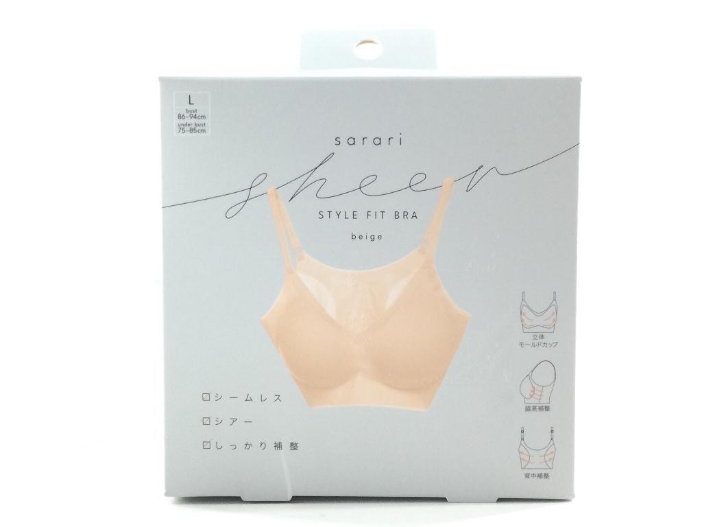 サラリシアースタイルフィットブラ さらり軽やか L ナチュラル拍卖