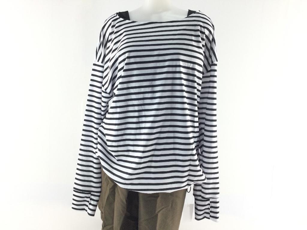 レディース水着 4点セット 指穴付ラッシュガード パンツ付き 紫外線対策 水陸両用 タンキニ 大きいサイズ 10L ボーダー ブラック拍卖