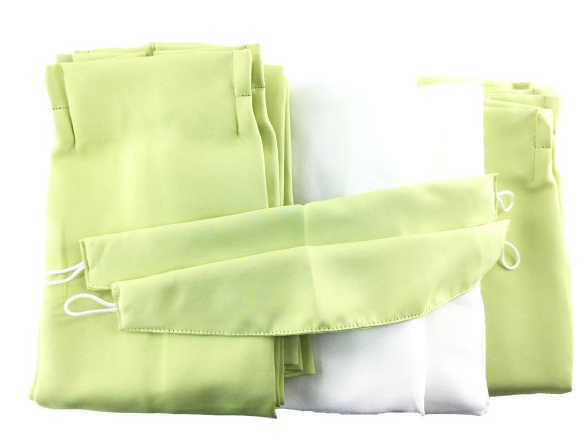 ドレープカーテン 1級遮光 形態安定 遮像 遮熱 & レースカーテン UVカット 花粉キャッチ ミラー 4枚組 幅100x178cm ライムイエロー拍卖