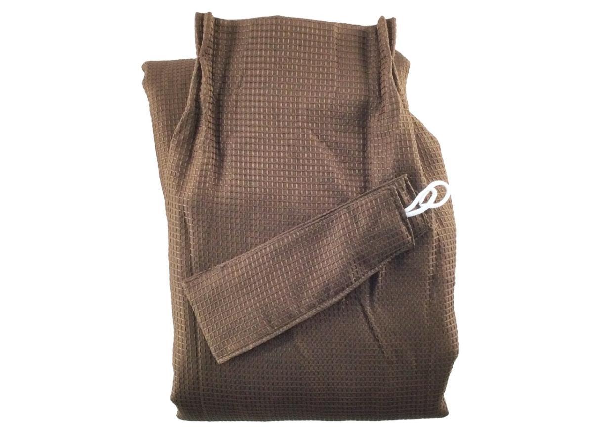 ドレープカーテン 3級遮光 裏地付き ワッフル生地 1枚 幅200x200cm ブラウン拍卖