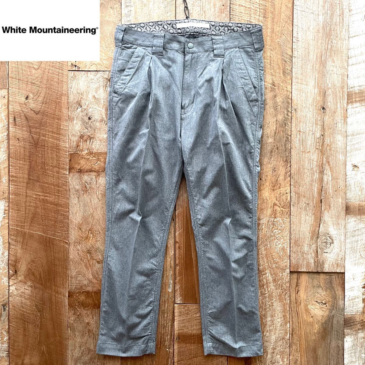White Mountaineering ホワイトマウンテニアリング 1タック テーパード トラウザーズ パンツ スラックス 1 ユナイテッドアローズ 取扱拍卖