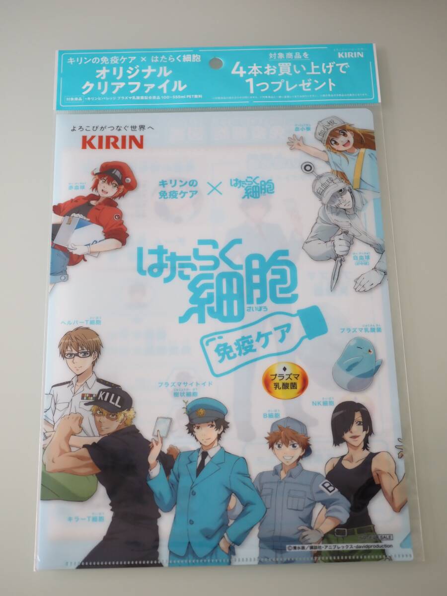 【KIRIN】未使用 ノベルティ はたらく細胞 クリアファイル 拍卖
