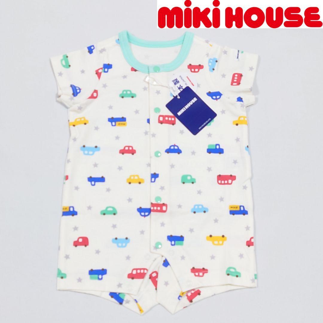 【新品タグ付き】ミキハウス ロンパース/ベビー服 60cm 車/クルマ/くるま拍卖