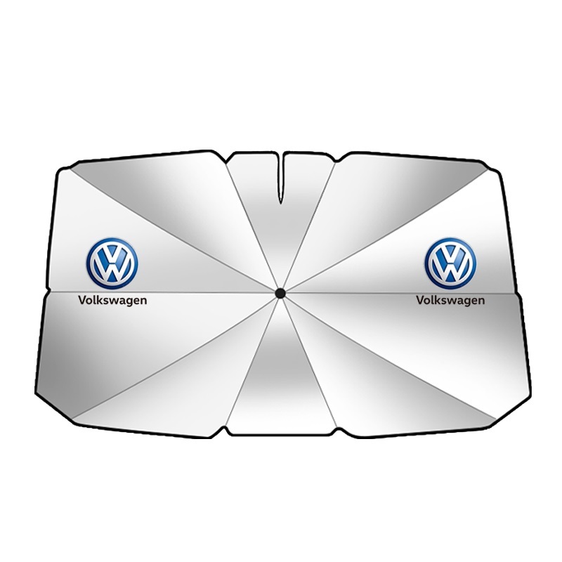 フォルクスワーゲン VOLKSWAGEN 傘型 サンシェード 車用サンシェード 遮光 日よけ ガラスカバー フロントガラス 折り畳み式 紫外線対策遮熱拍卖