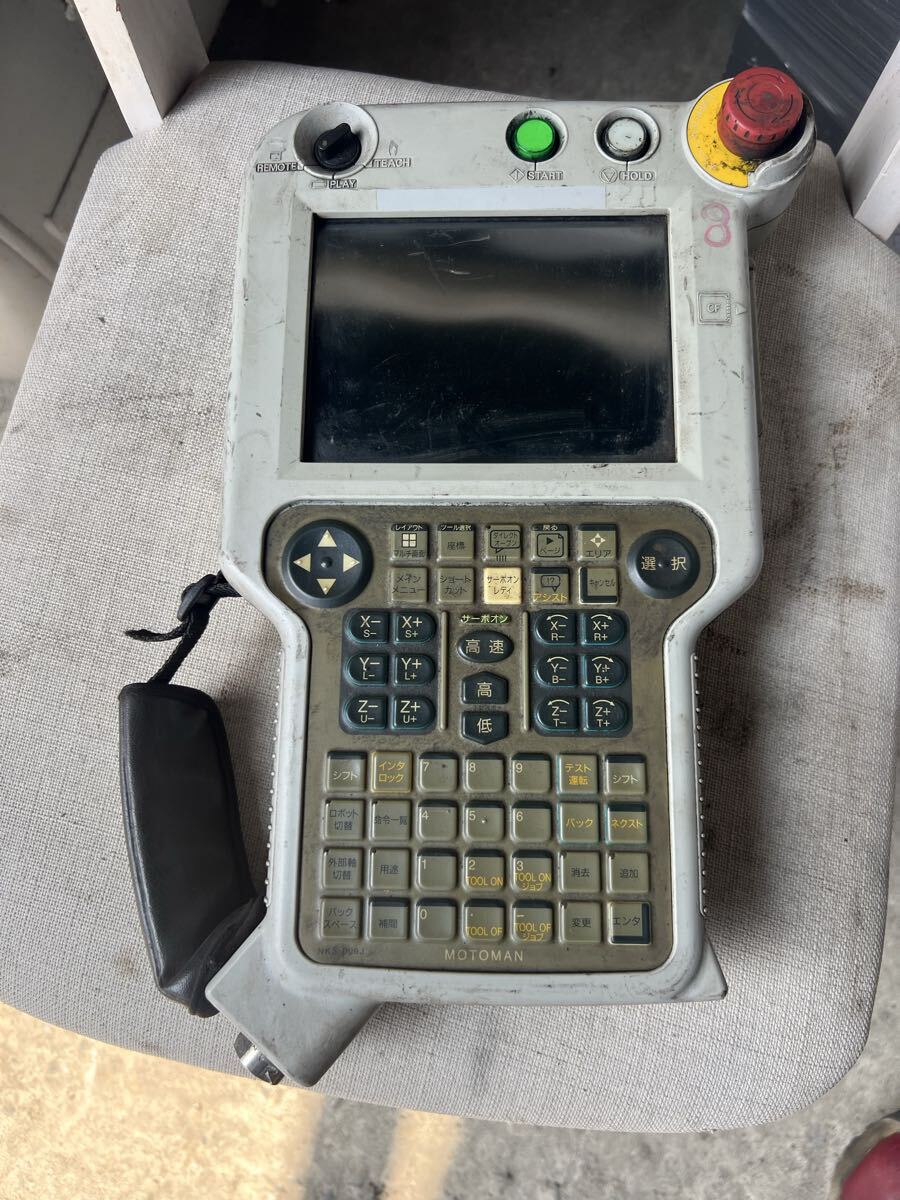 ⑤ YASKAWA 安川電機 NX100用産業ロボットティーチペンダント JZRCR-NPP01-1拍卖