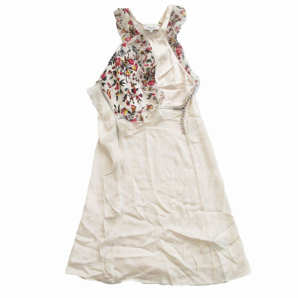 3.1 Phillip Lim 3.1 フィリップリム フラワープリント ファスナー フリル ドレス ワンピース サイズS レディース 【中古】拍卖