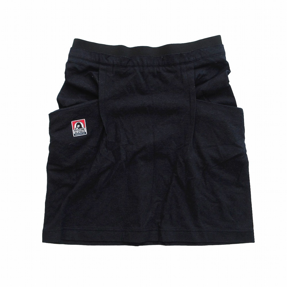 HYSTERIC GLAMOUR ヒステリックグラマー 0153CK03 スカート タイト ハーフ丈 ネイビー サイズF レディース 【中古】拍卖