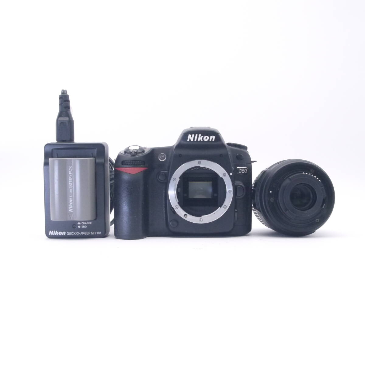 良品 Nikon ニコン D80 シャッター回数812回 / Nikon AF-S DX NIKKOR VR 18-55mm F3.5-5.6 レンズキット #AA3823拍卖