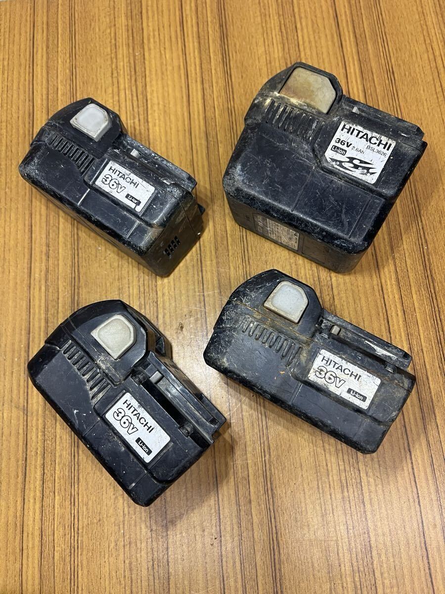 P0825B. 日立 HiKOKI ★ 36V 電池 BSL3626 BSL3620 バッテリー (4個セット)通電不可 現状品*ジャンク拍卖
