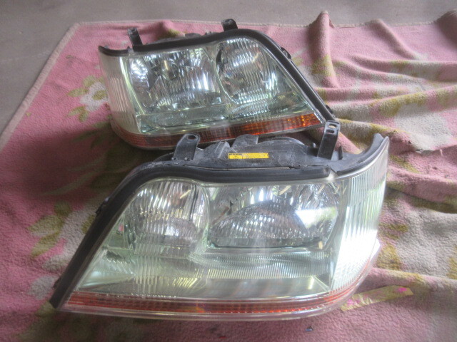 ★R7G9951 JZS177 マジェスタ 純正ヘッドライト左右セット コイト30-285 点灯OK 修理やストック等に拍卖