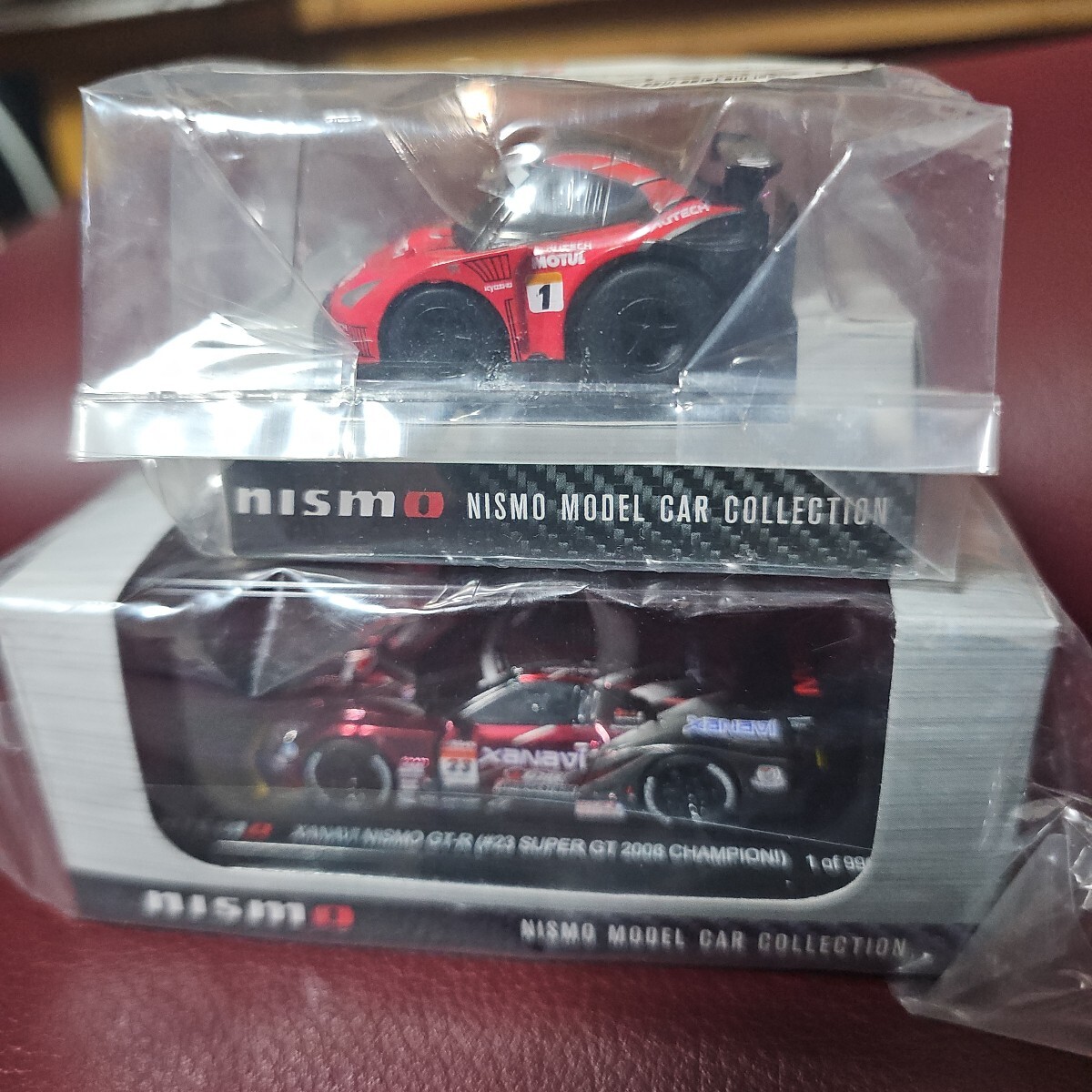 限定スーパーGT R35GT-R 2台セット NISMO箱 ①京商1/64 XANAVI NISMOGT-R 2008チャンピオン ②チョロQ MOTUL AUTECH GT-R 2009 未開封② 拍卖