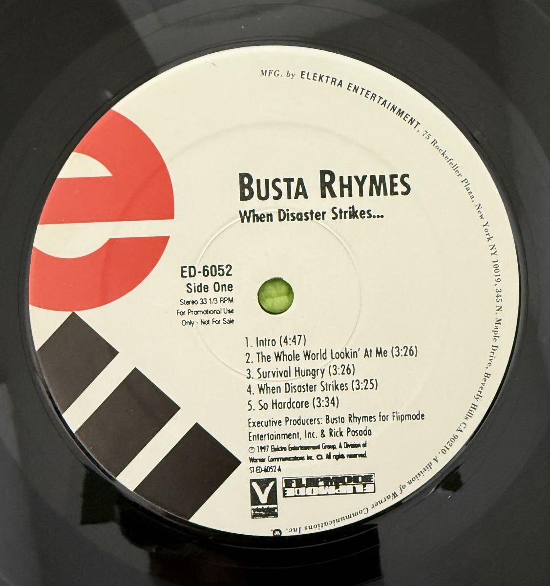 HIPHOP record BUSTA RHYMES / When Disaster Strikes... 2LP 1997 ジャケなし拍卖