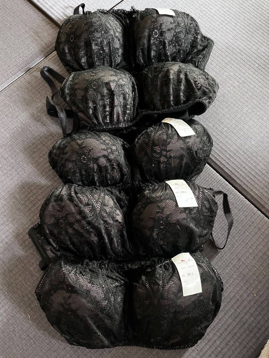 見せブラ ブラジャー ワイヤーなし レース 黒 新品 おしゃれ 軽い Mサイズ まとめて セール拍卖