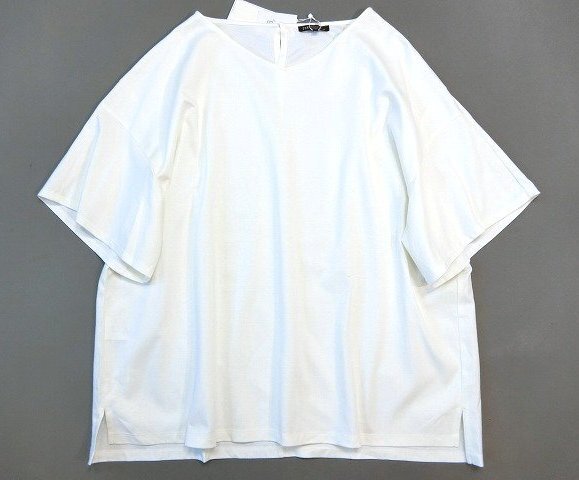 ■23区大きいサイズ46ハイゲージライトポンチカットソー/ホワイト12,100円■拍卖