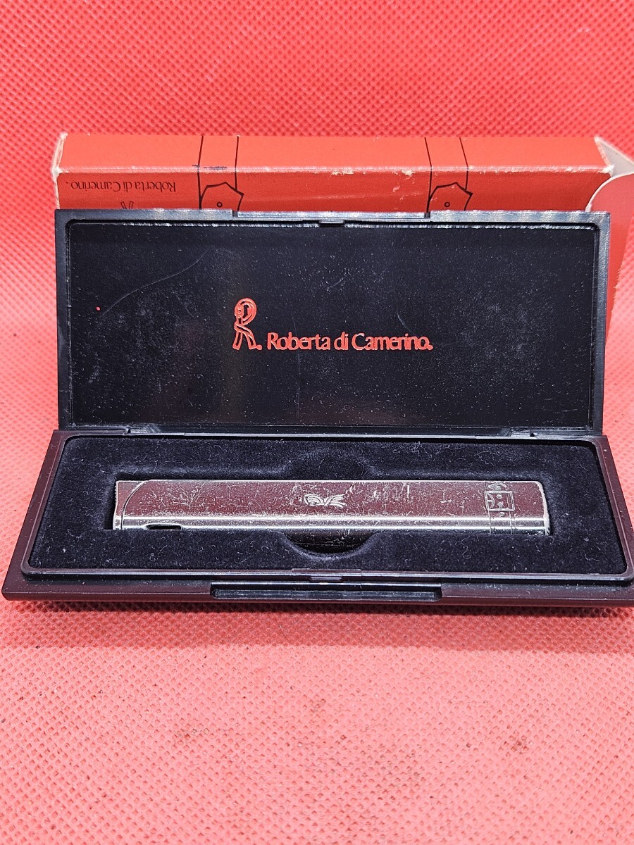 着火確認OK Roberta di Camerino ロベルタディカメリーノ ガスライター ケース付き喫煙具 G2900拍卖