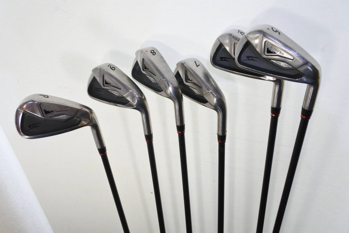 【KSD/Back/10】つるやゴルフ、GOLDEN PRIX RX アイアンセットPW.5-9番アイアン6本セット Flex S フジクラシャフト装着拍卖
