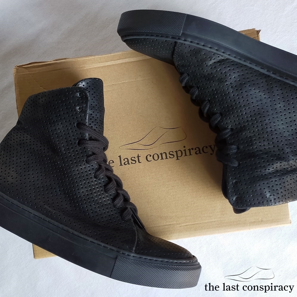 The Last Conspiracy レザー スニーカー 黒色 38 24cm 革靴 シューズ feit portaille ecco isaac sellam j.s luxe hender scheme forme 45r拍卖