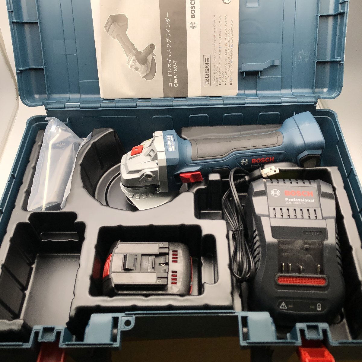 △499△【未使用】BOSCH 充電式 コードレスディスクグラインダー GWS18V-7 Professional 18V ボッシュ 電動工具拍卖
