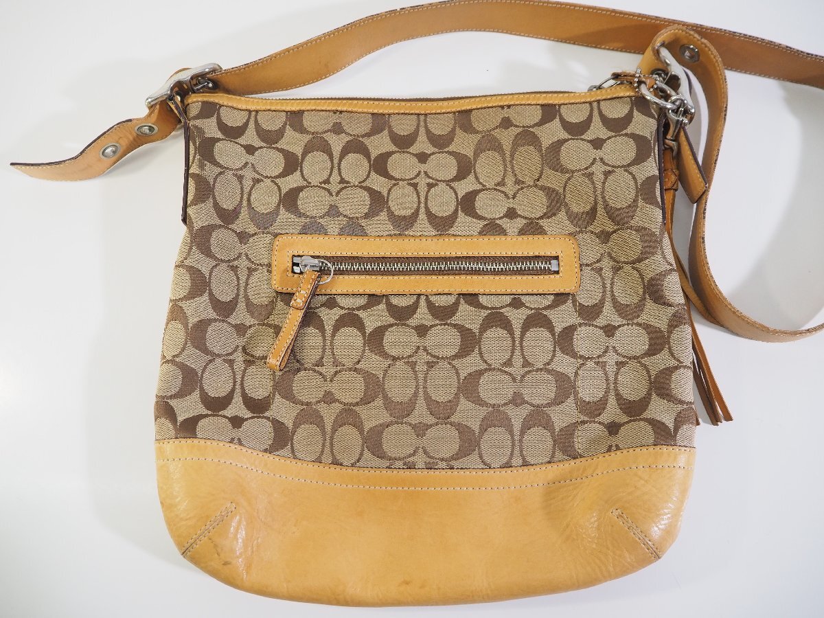 ☆462☆ COACH コーチ シグネチャー ショルダーバッグ F04K-9349拍卖