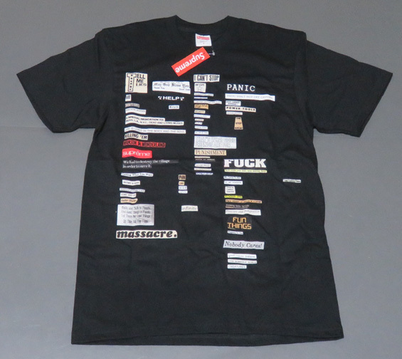18af Supreme Cutouts Tee Black S拍卖